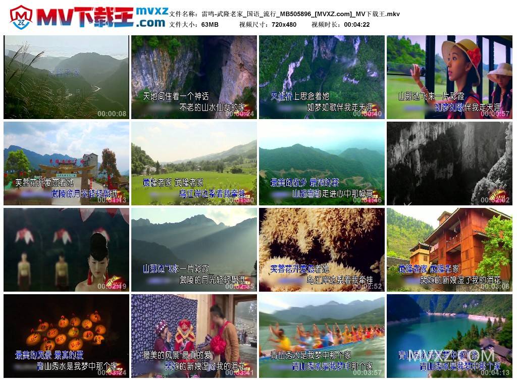 雷鸣-武隆老家_国语_流行_MB505896